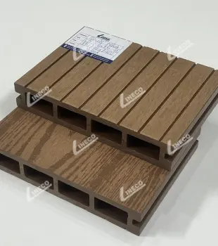 SÀN GỖ NHỰA NGOÀI TRỜI - 4 LỖ VUÔNG MÀU WOOD - COFFEE