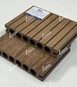 Sàn gỗ nhựa ngoài trời 6 lỗ tròn chịu lực tốt